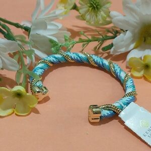 Kendra Scott Masie Gold and Blue Cuff Bracelet